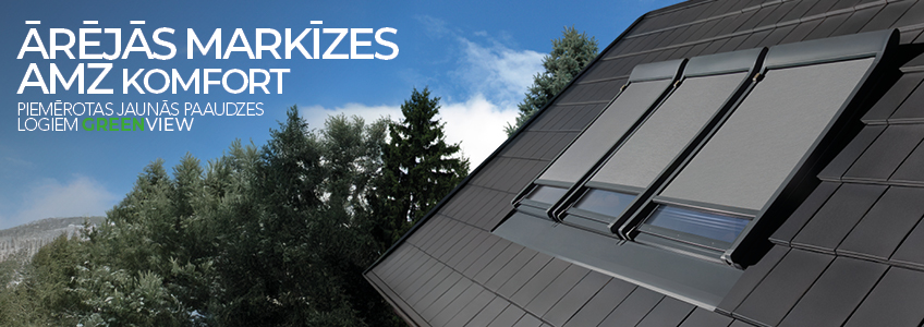 Ārējā markīze ar elektrisko vadību AMZ- FAKRO
